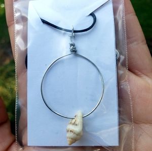 Circle shell necklace.